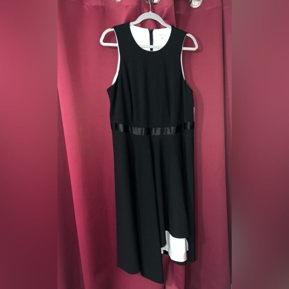Calvin Klein dress asymmetrical hem dress size 14w nwt